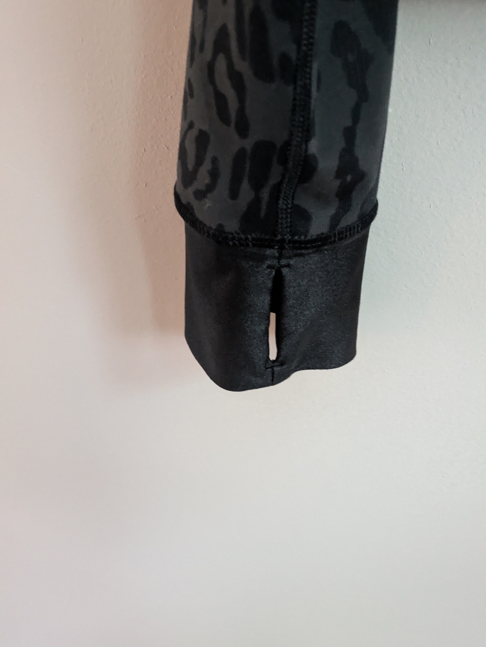 lululemon athletica Black and Charcoal Leopard Zip-Up Hoodie - Picture 7 of 7